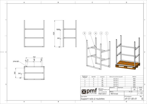 Rack pour palettes EPAL