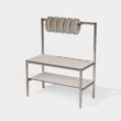 Etabli de packaging avec supports pour rouleaux