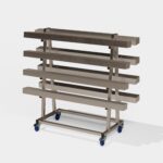 Chariot pour stockage de matières premières