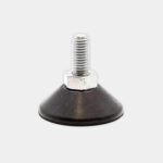 Pied ajustable caoutchouc M10x28