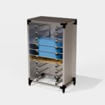 Etagère stockage pour barres de matières premières