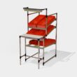 Montagearbeitsplatz mit Kanban- / FIFO-Regal
