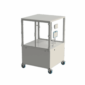 Möbel für Cobot auf Rollen