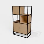 Etagère avec caissons de rangement