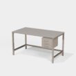 Table de travail avec layette et tiroir triple