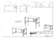 Table de travail avec layette et tiroir triple – Image 2