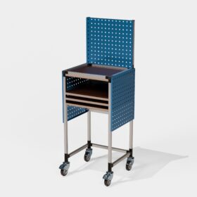 Chariot avec plaque d'outillage