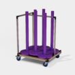 Chariot pour transport de piquets