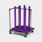 Chariot pour transport de piquets