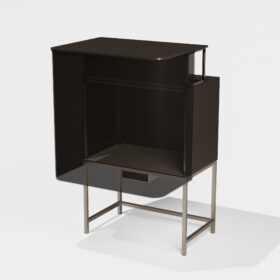 Kontrollstation mit Verdunkelungsvorhang